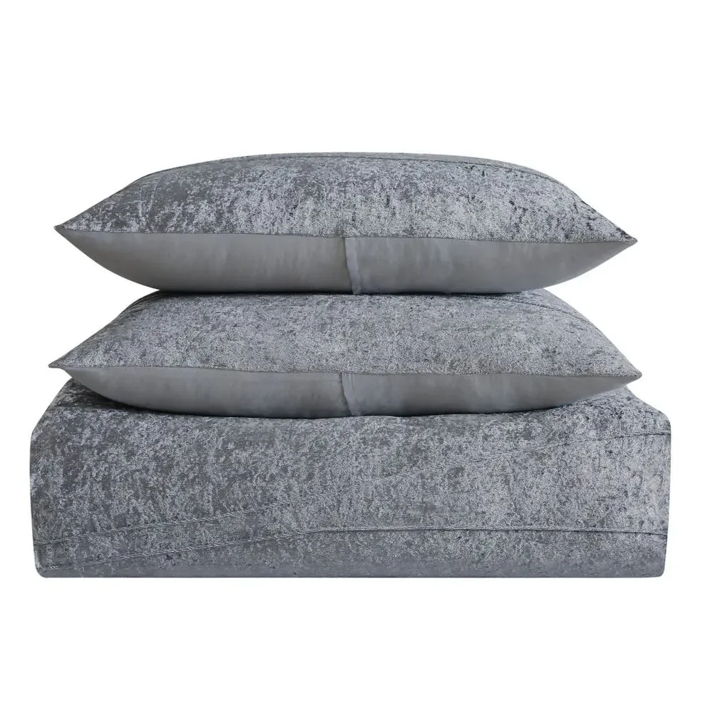 Style 212 Julienne 7 Piece King Comforter Set NEW Gray